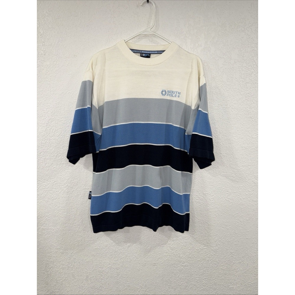 Southpole Mens Short Sleeve Pullover Sweater Size Medium